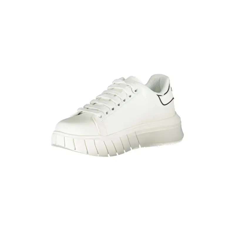 Scarpe Sneakers Donna Bianche con Dettagli a Contrasto Bianco miniatura 3