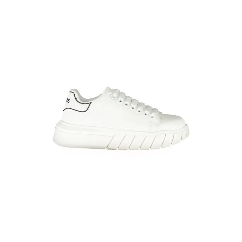 Scarpe Sneakers Donna Bianche con Dettagli a Contrasto Bianco