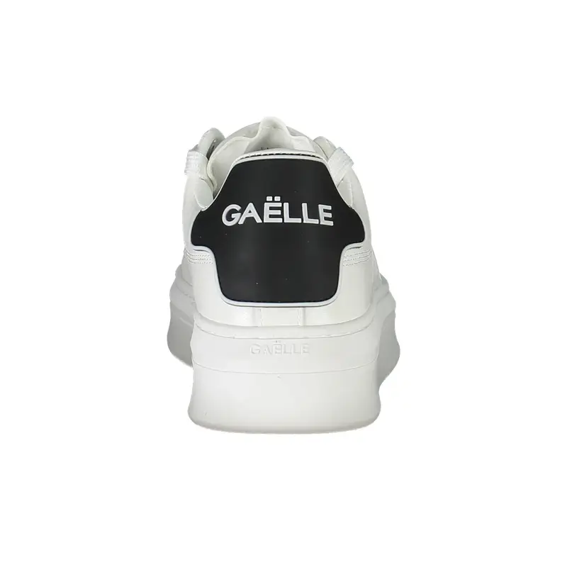 Scarpe Sneakers Donna Bianche con Doppio Laccio a Contrasto Bianco miniatura 3