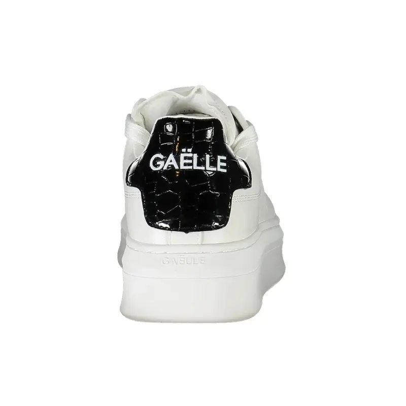 Scarpe Sneakers Donna Bianche con Lacci a Contrasto Bianco miniatura 3