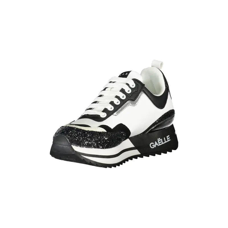 Scarpe Sneakers Donna Nere con Dettagli a Contrasto Nero miniatura 3