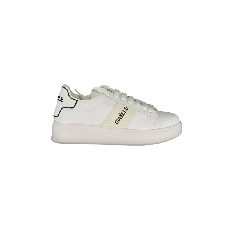 Scarpe Sneakers Uomo Bianche con Dettagli a Contrasto Bianco