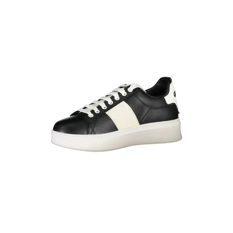 Scarpe Sneakers Uomo Nere con Dettagli a Contrasto Nero miniatura 3