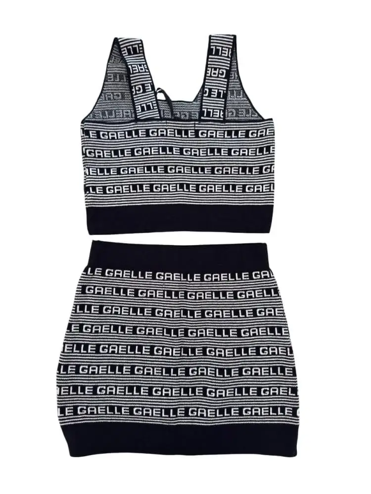 set nero bambina logo all over miniatura 2