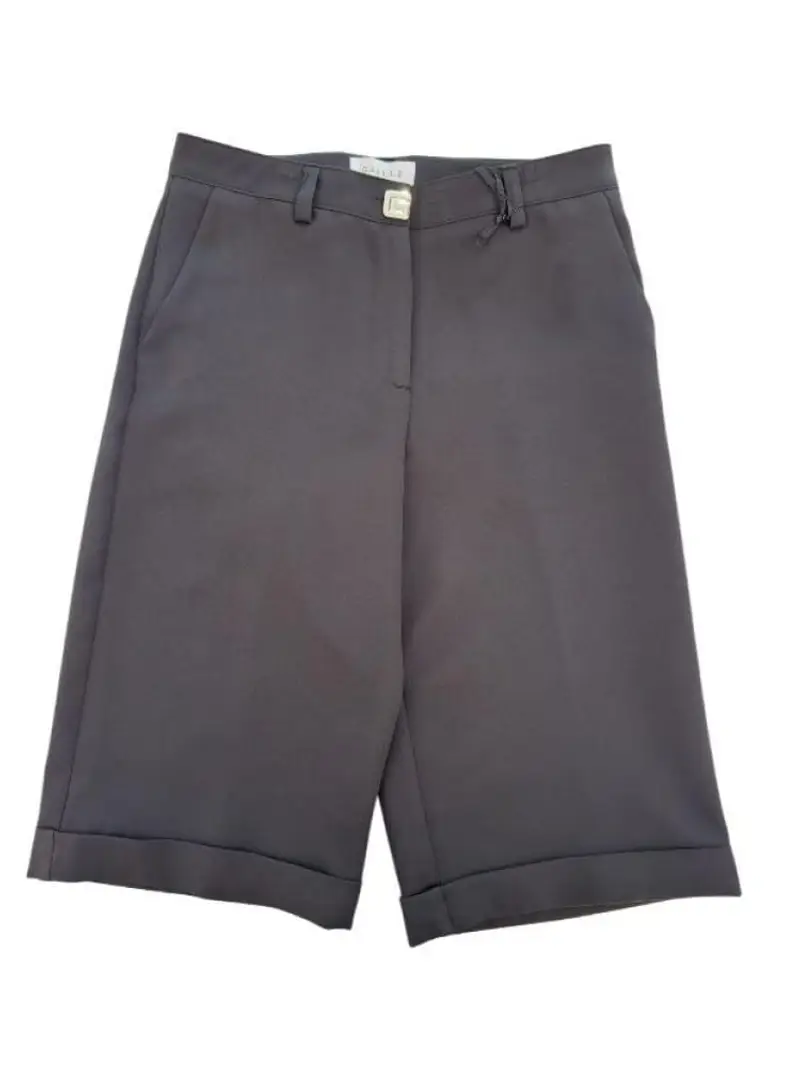 Gaelle shorts nero bambina in misto cotone classico logo sul bottone