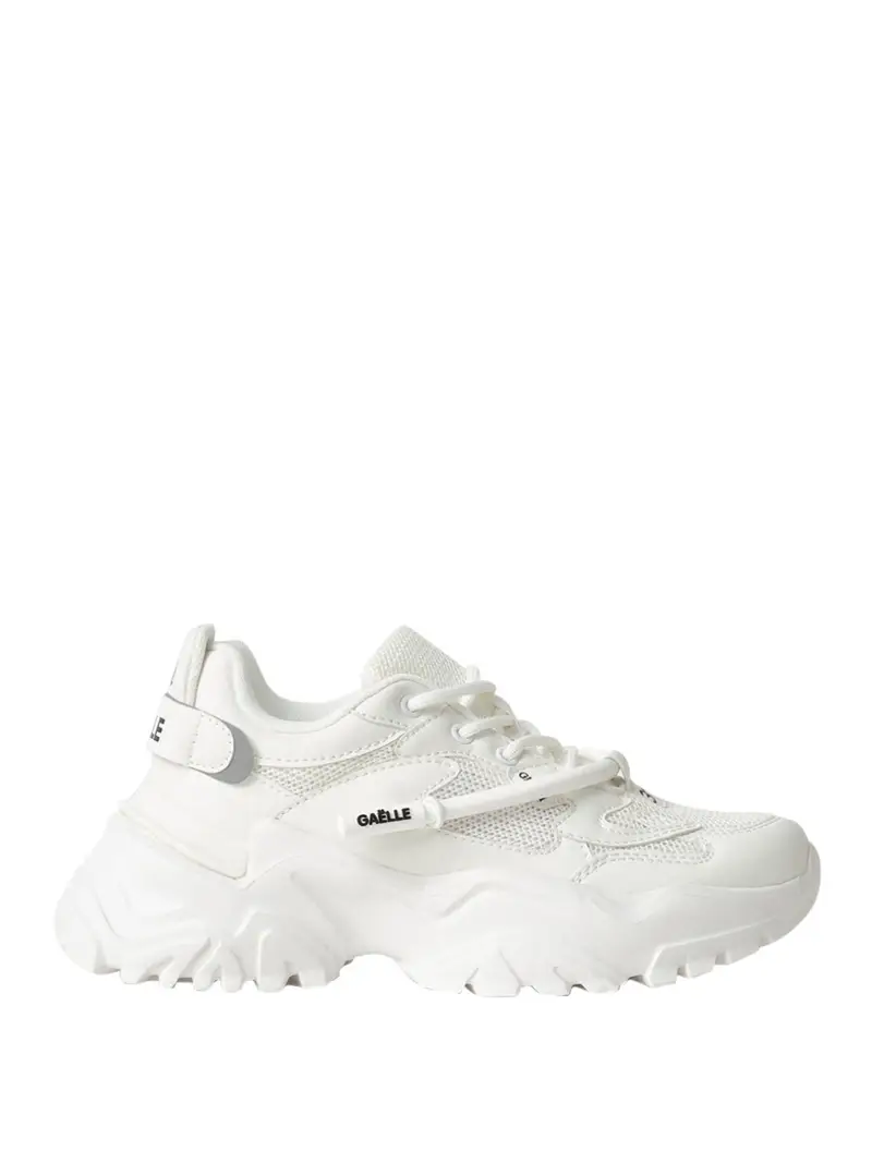 sneakers gaelle running in mesh da donna - bianco