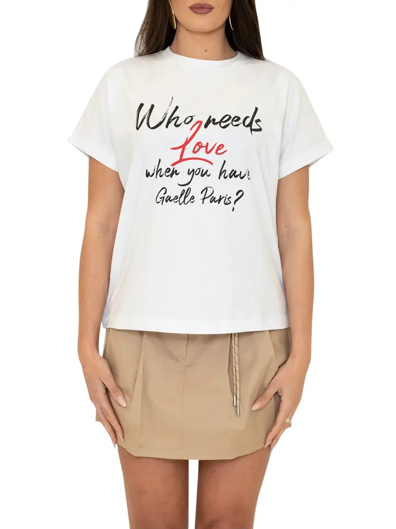 t-shirt gaelle da donna - bianco