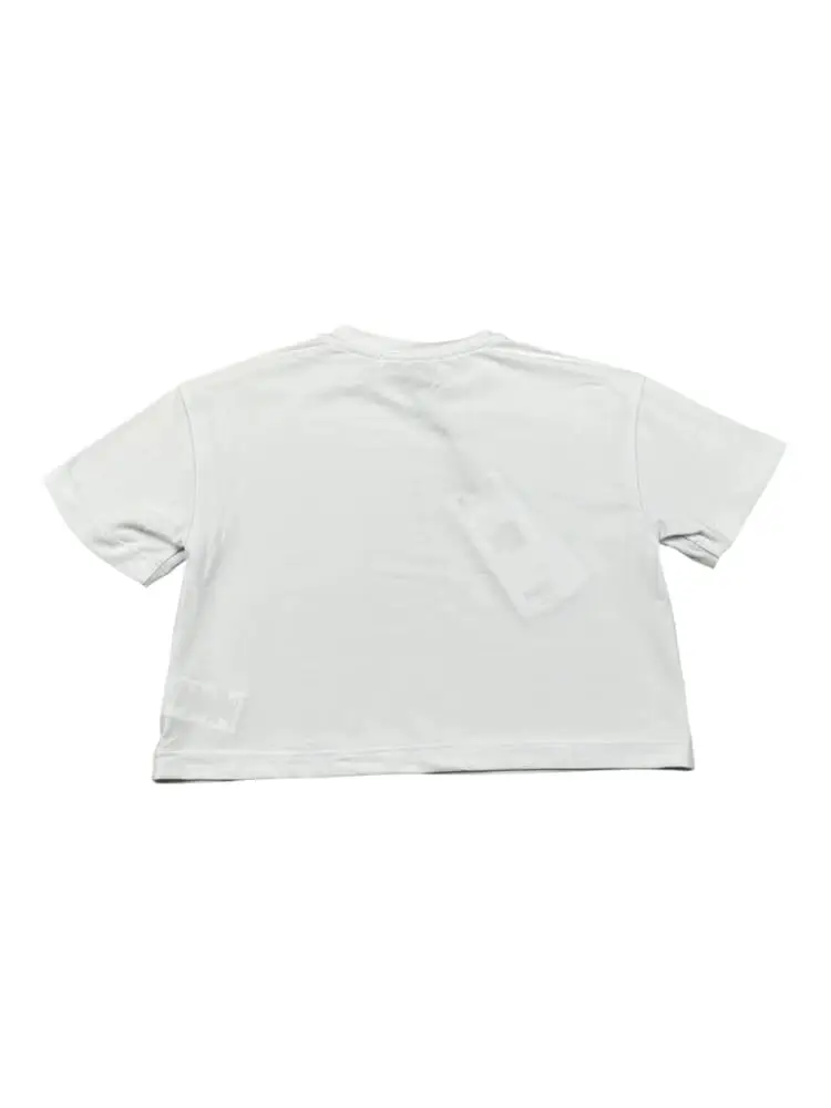 tshirt bianca donna logo sul davanti miniatura 2