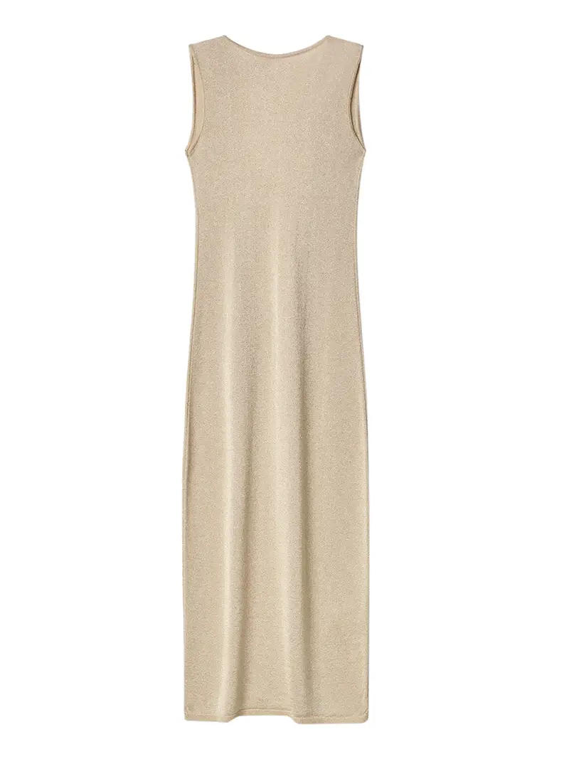 vestito longuette gaelle da donna - oro