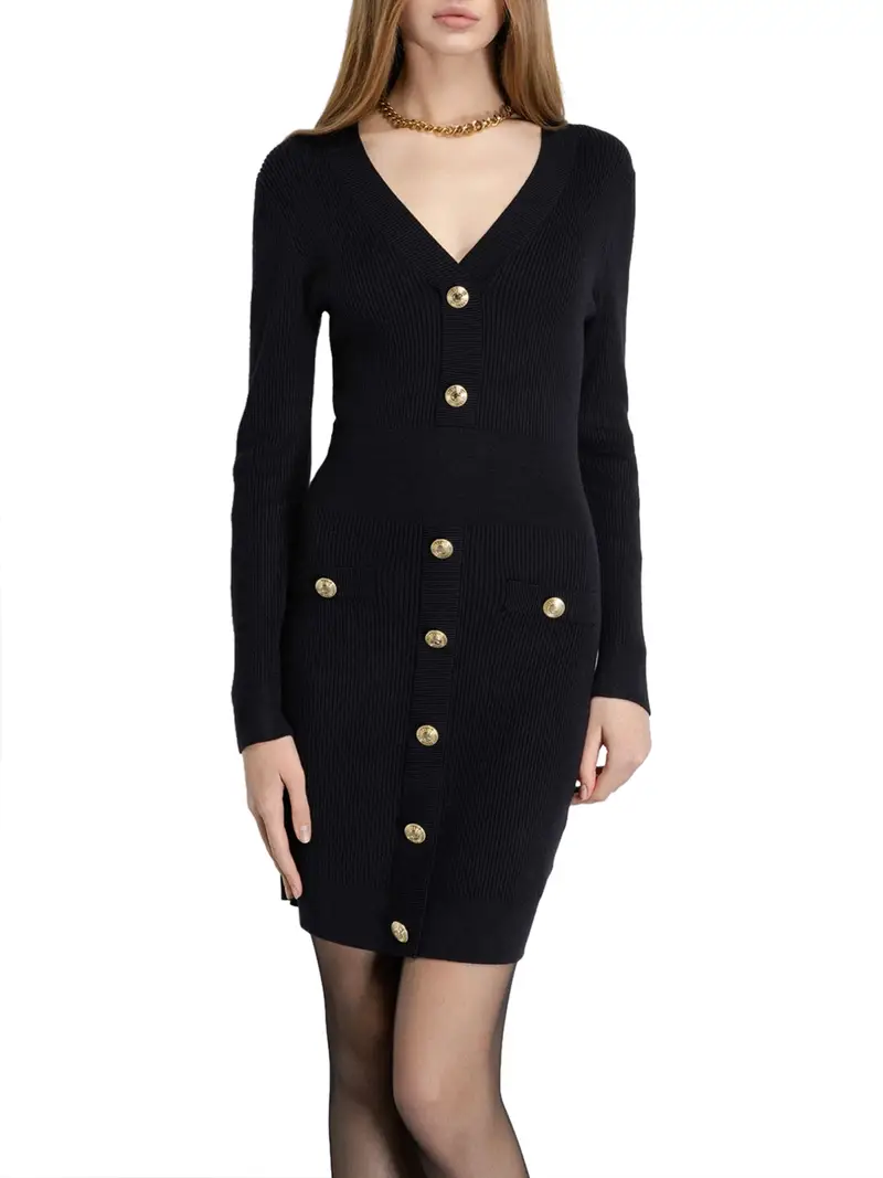 vestito mini gaelle da donna - nero