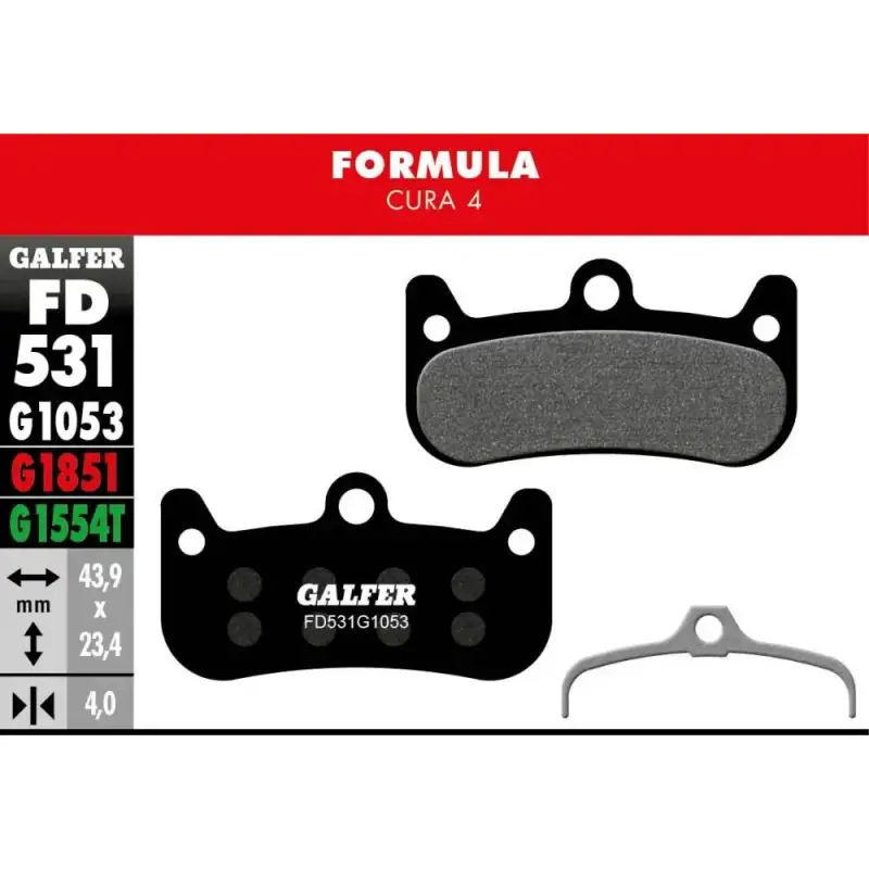 Pastiglie freni Galfer Formula Cura 4