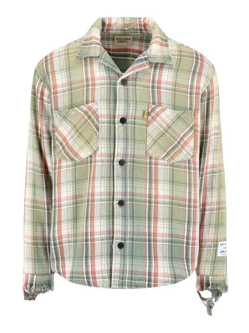 Camicia A Quadri Verde