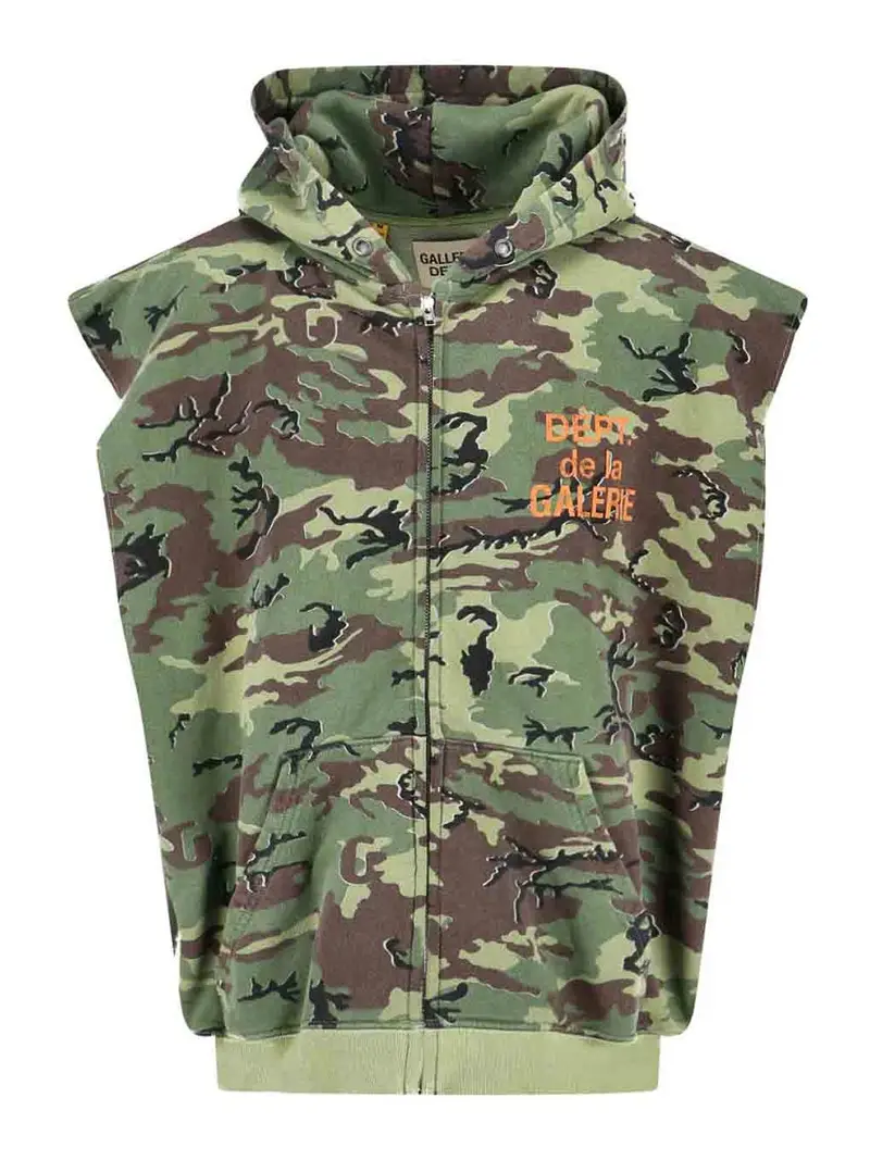 Gilet Con Cappuccio Multicolore