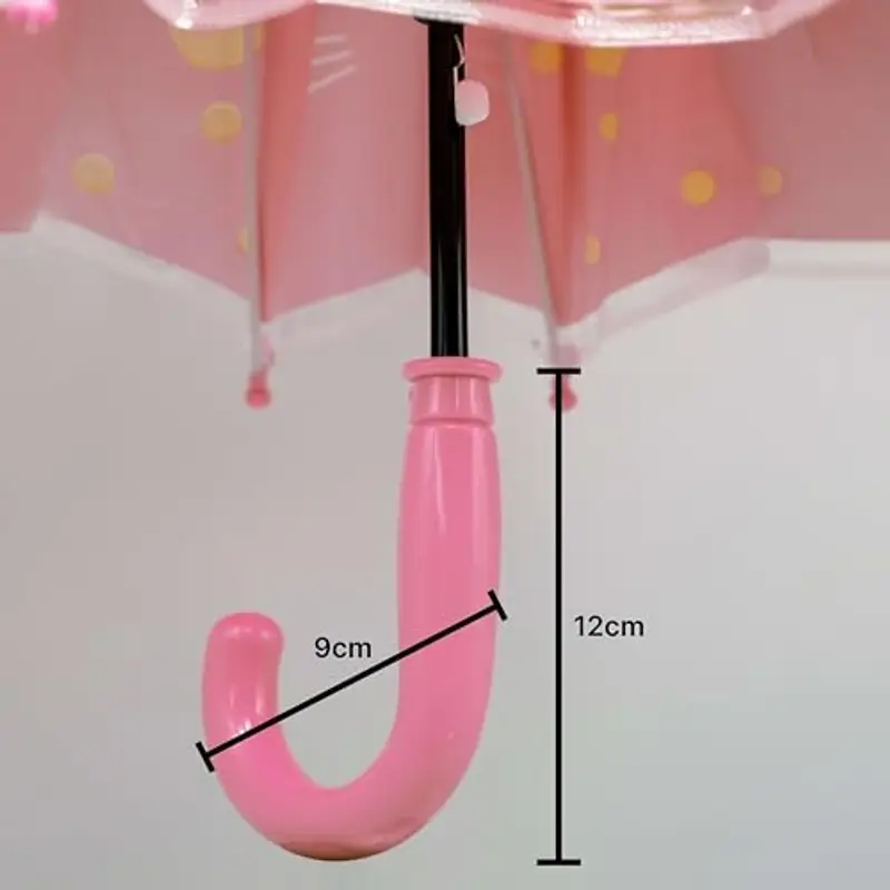 GALLOTTI Ombrello bambina automatico con orecchie in vari colori, ombrello per bambini lungo 66 cm, ombrello bimba da miniatura 3