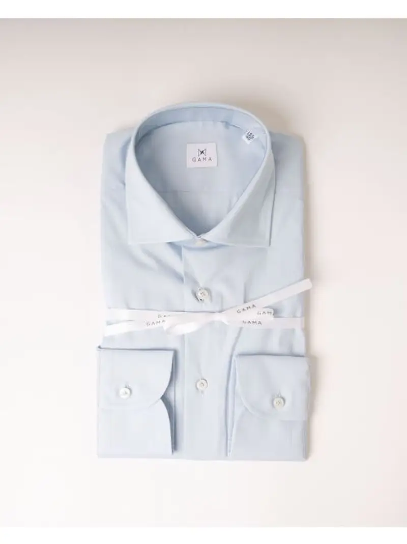 Camicia Cotone Azzurra Celeste