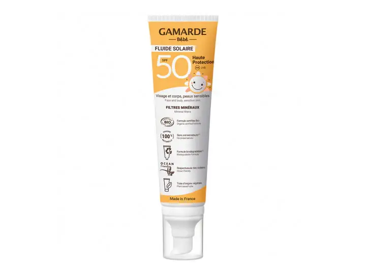 Baby - Fluido Solare SPF50 - Viso & Corpo, Pelle sensibile - BIO 100 ml
