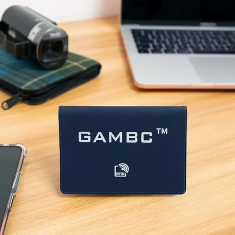 GAMBC Porta carte di credito Uomo Blu 1599989 miniatura 3