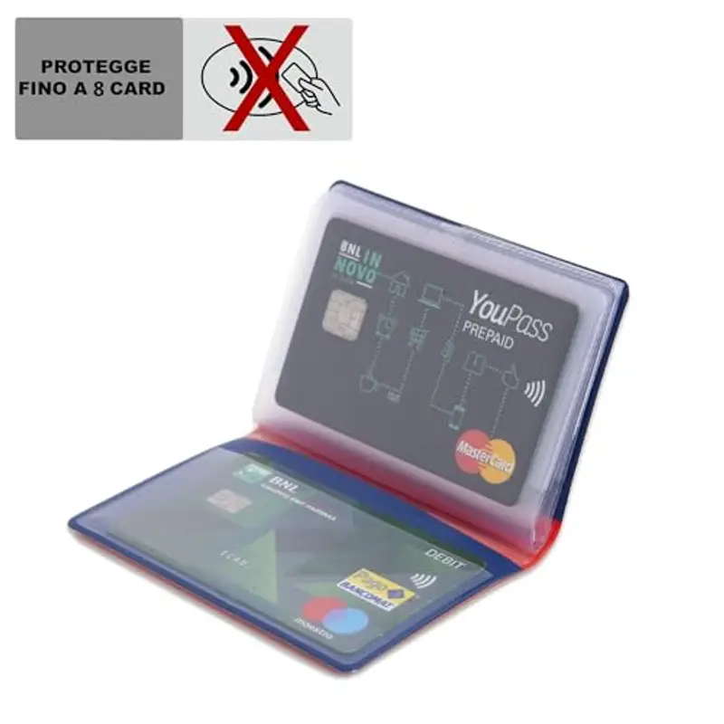 GAMBC Porta carte di credito Uomo Rosso 1584836 miniatura 2