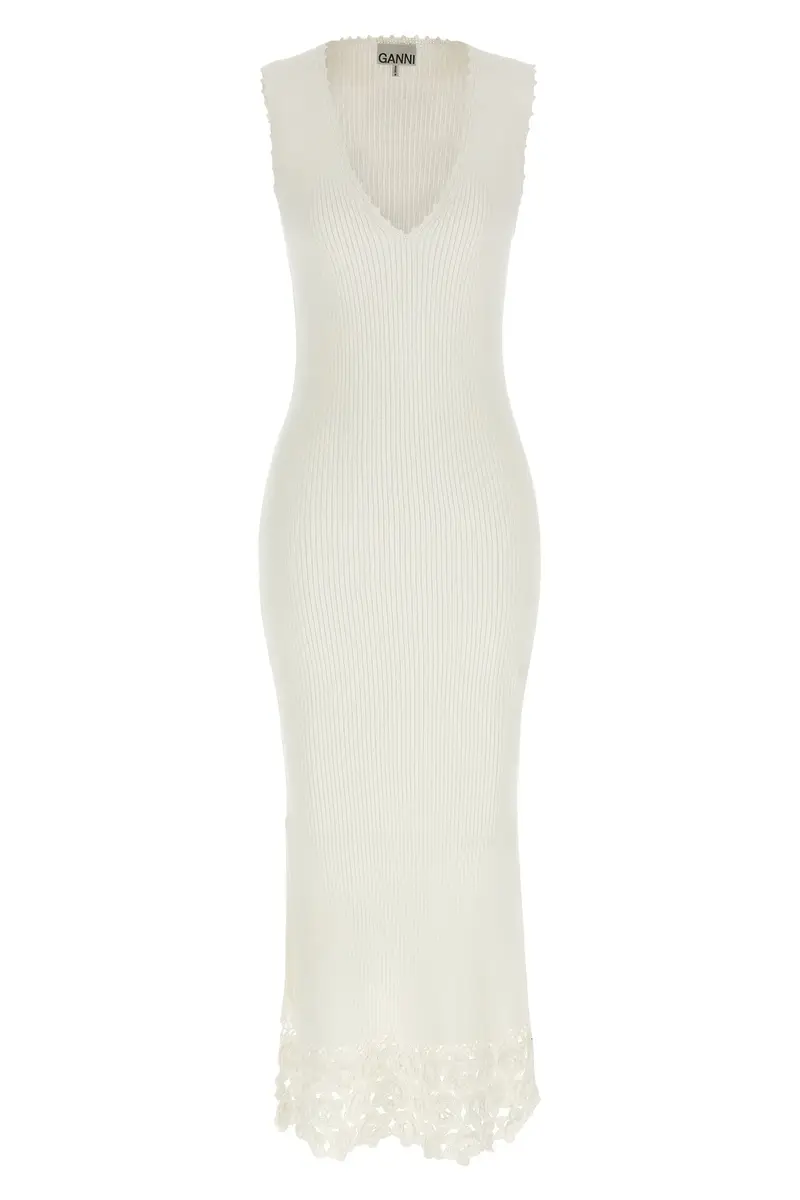 Abito Cotton Crochet Bianco