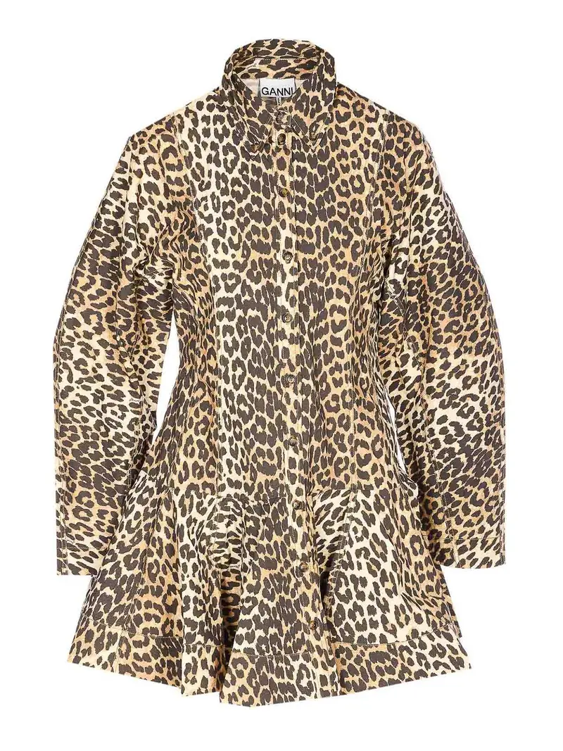 Abito elasticizzato al latte di mandorla Marrone