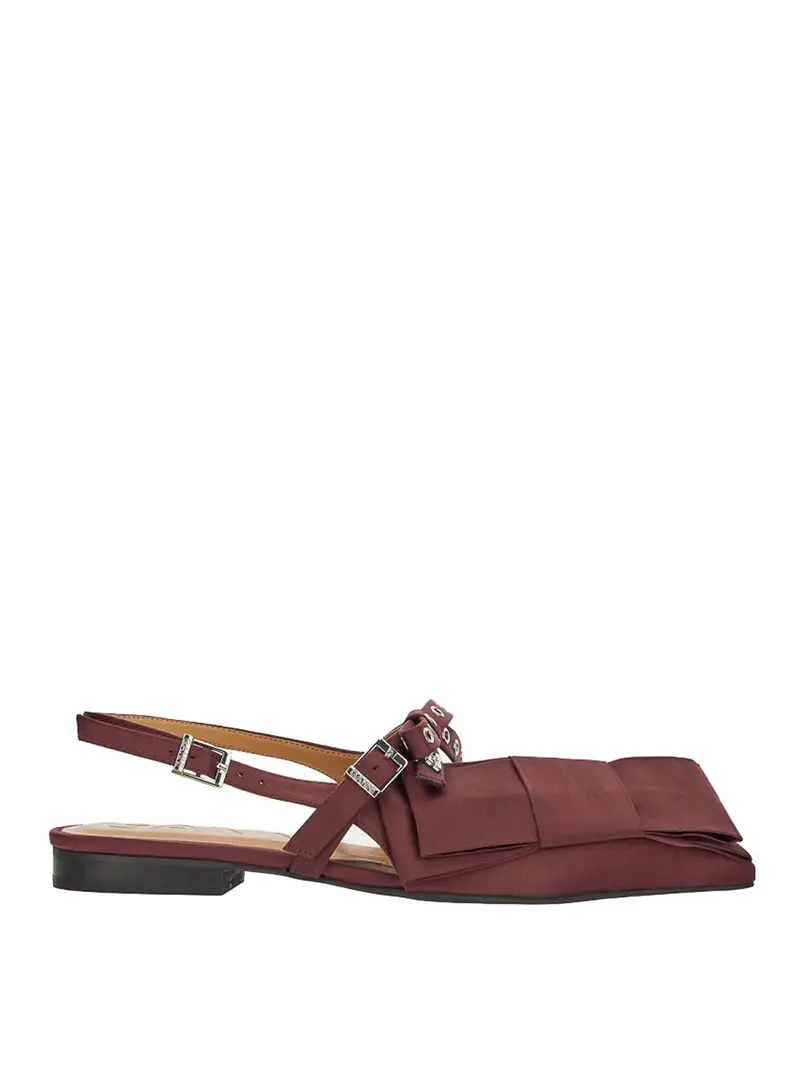 Ballerina in raso Rosso Scuro