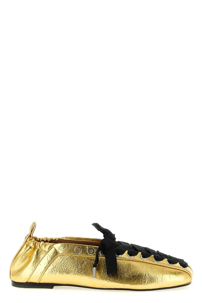 Ballerina 'Lace-Up' Oro