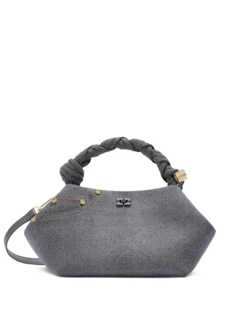 Borsa bou a mano in denim BLU