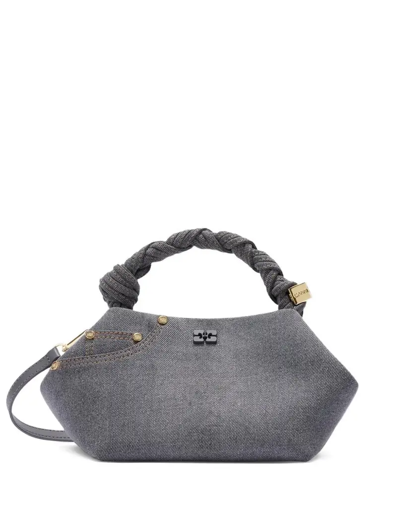 Borsa bou a mano in denim BLU