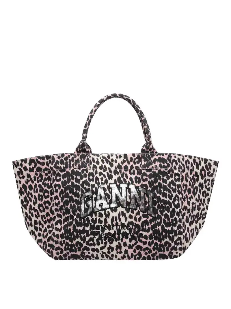 Borsa tote con logo shopper XXL Multicolore