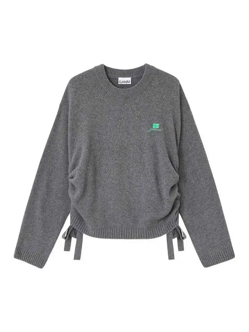 Camicia con logo Grigio