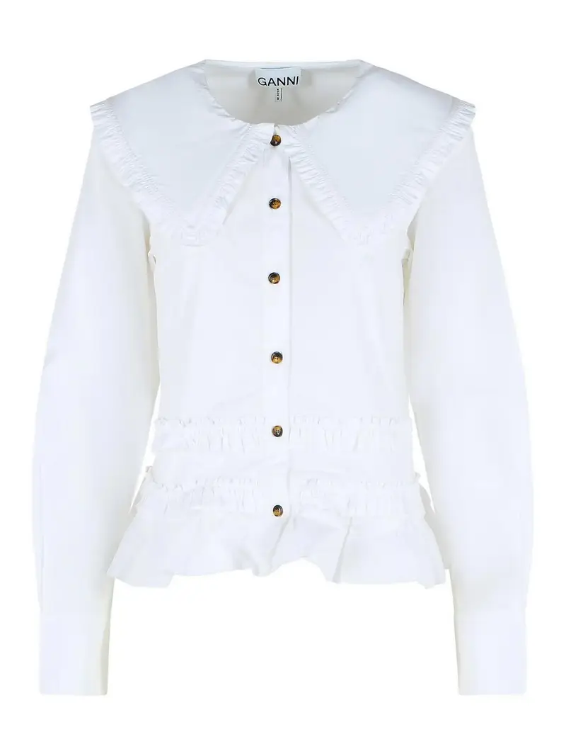 Camicia in cotone bianco