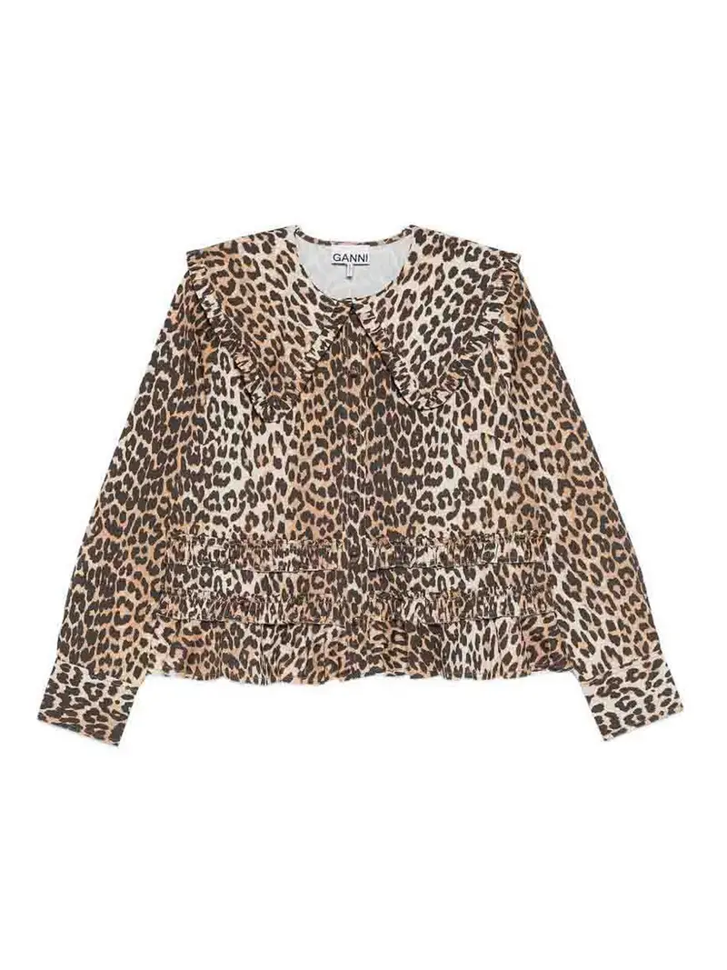 Camicia in cotone biologico Marrone