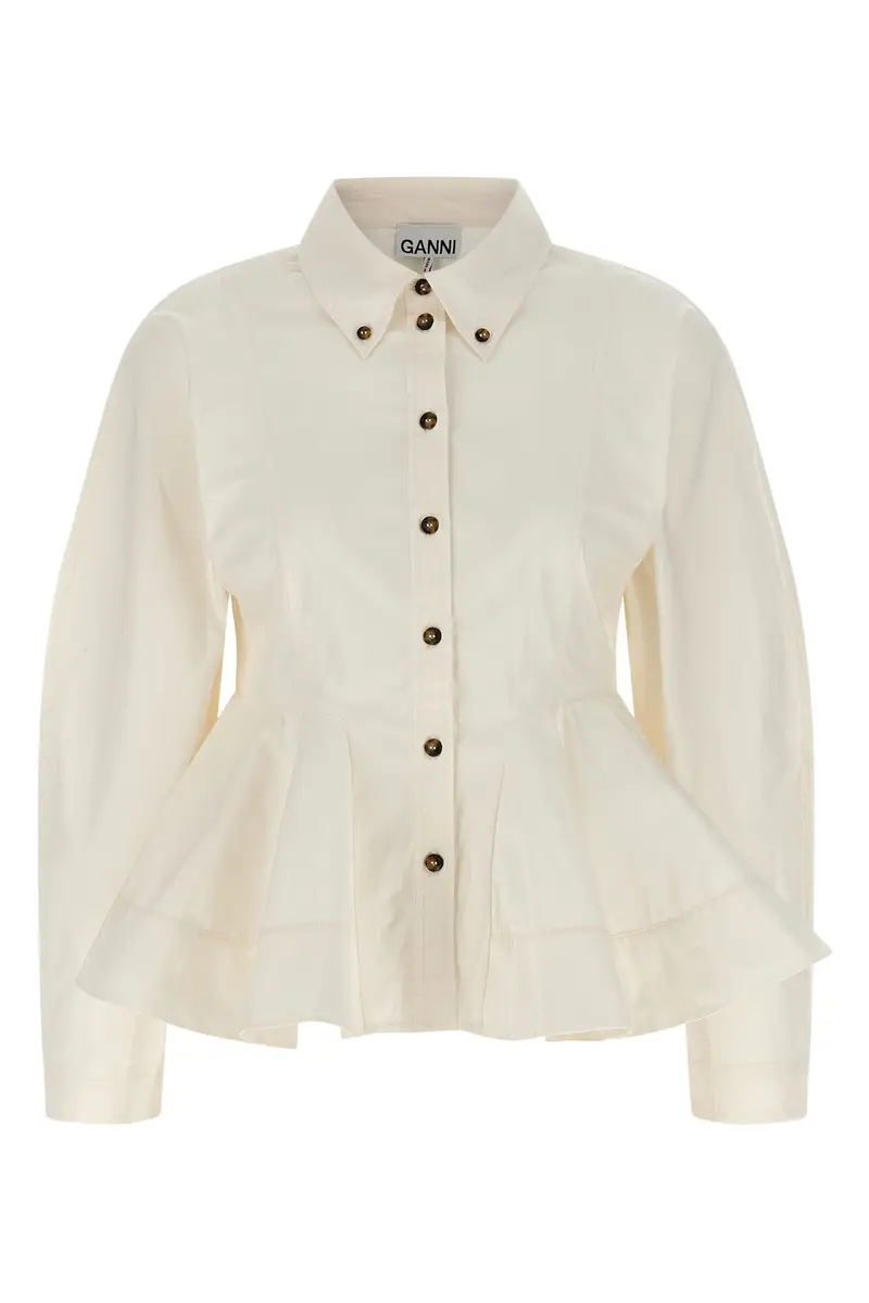 Camicia 'Peplum' Bianco