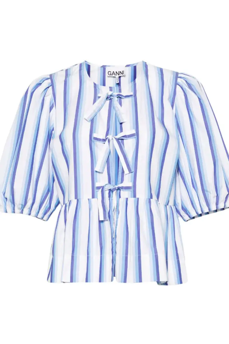 Ganni Camicie Blu 1335707