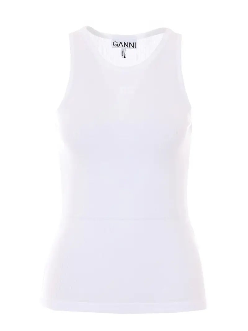 Canotta con logo Bianco