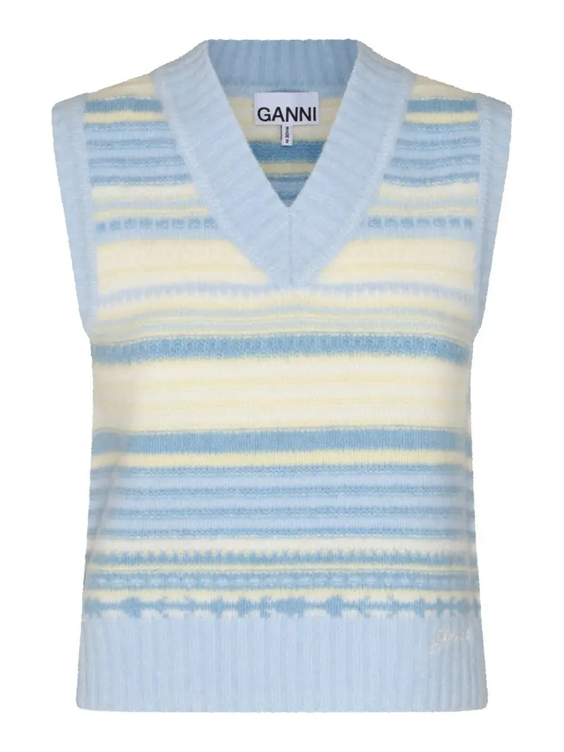 Ganni Cardigan Blu 4202157