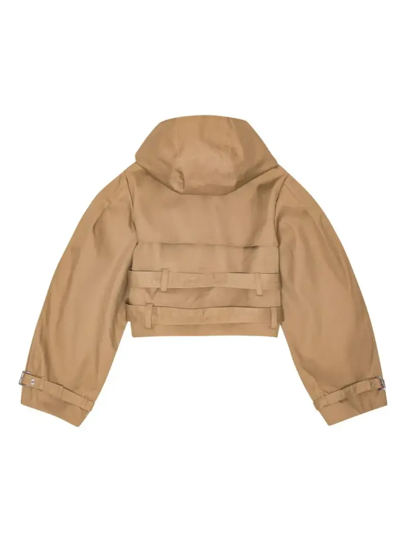 Giacca in cotone BEIGE miniatura 3