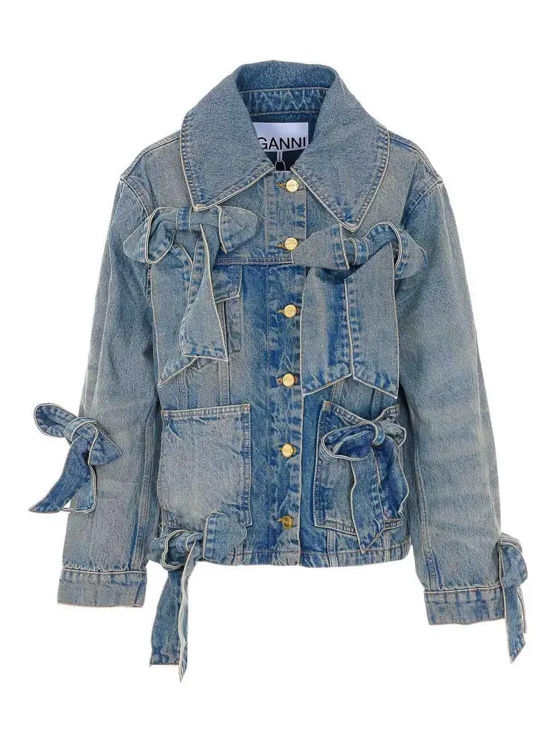 Giacca in denim leggero e rigido Blu