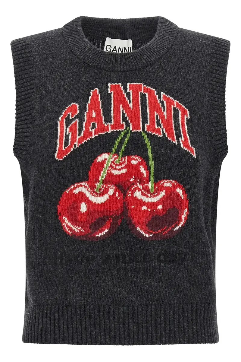 Ganni Gilet Nero 3883932