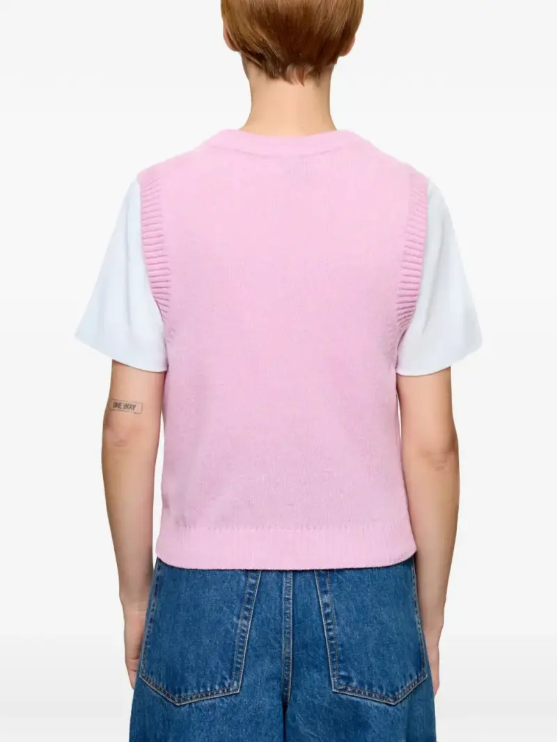 Ganni Gilet Rosa 4325116 miniatura 3