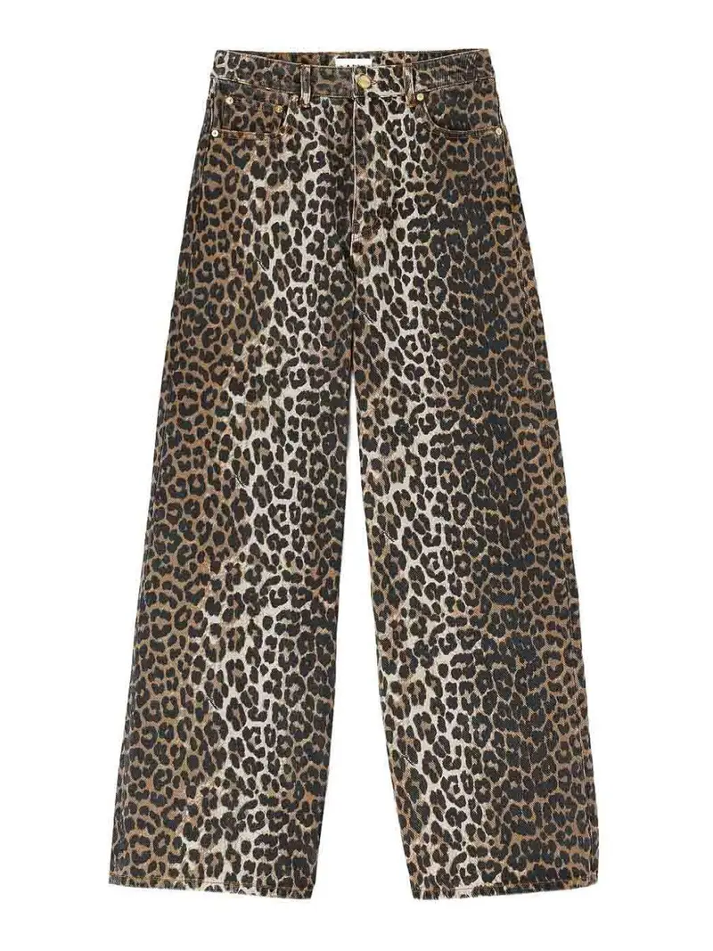 Jeans in denim di cotone biologico Marrone