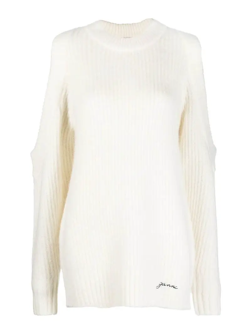 Maglione grosso con spalle scoperte Bianco