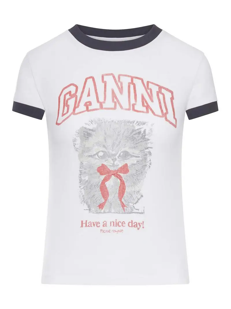 Ganni T-shirt Bianco 3996379