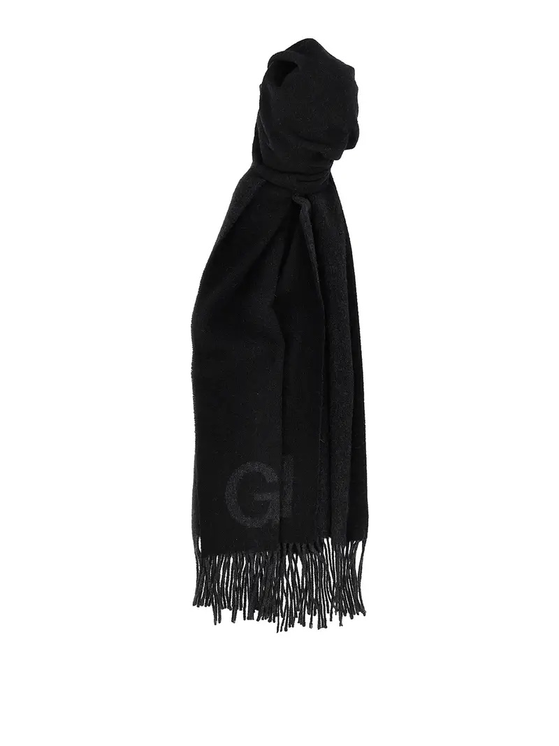 Maxi logo scarf Nero