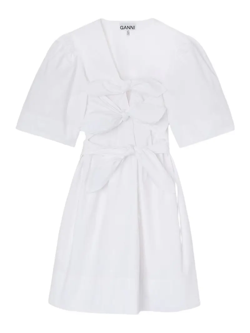 Miniabito in cotone biologico Bianco