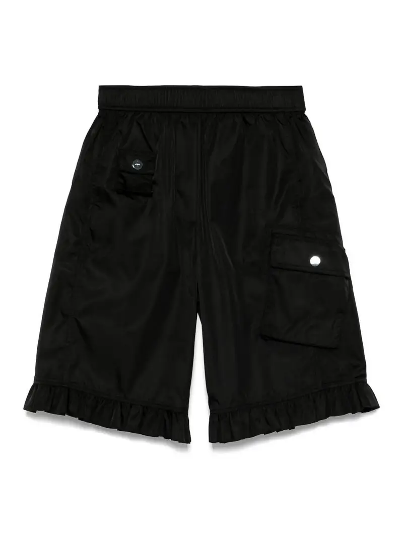 Pantaloncini in nylon Nero