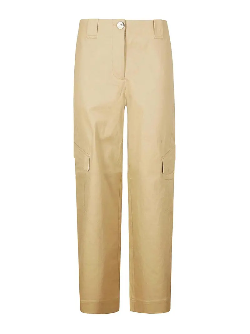 Ganni Pantaloni cargo Beige 3853241