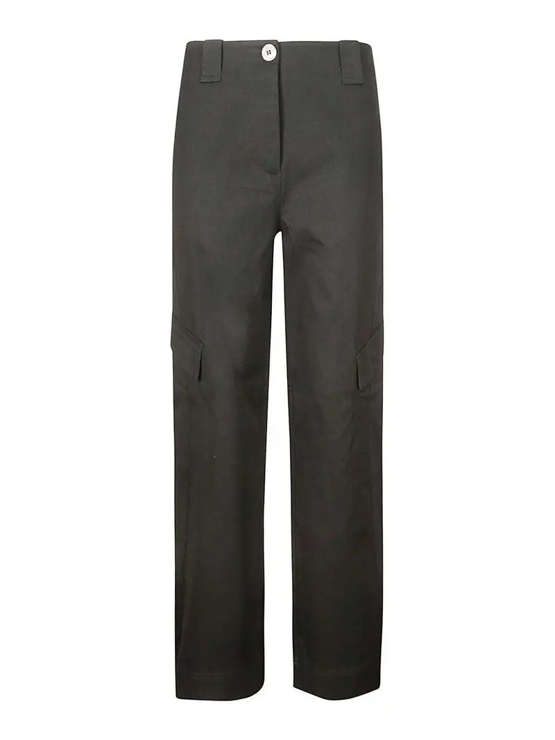 Ganni Pantaloni cargo Nero 3315886