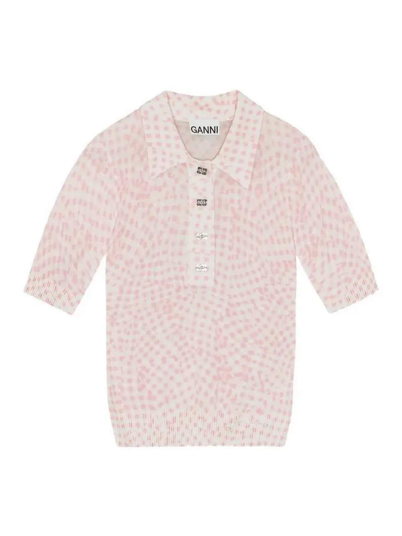 Ganni Polo Viola 4014023