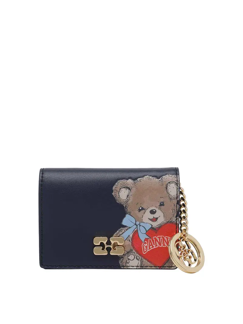 Portacarte Joy Bear Blu